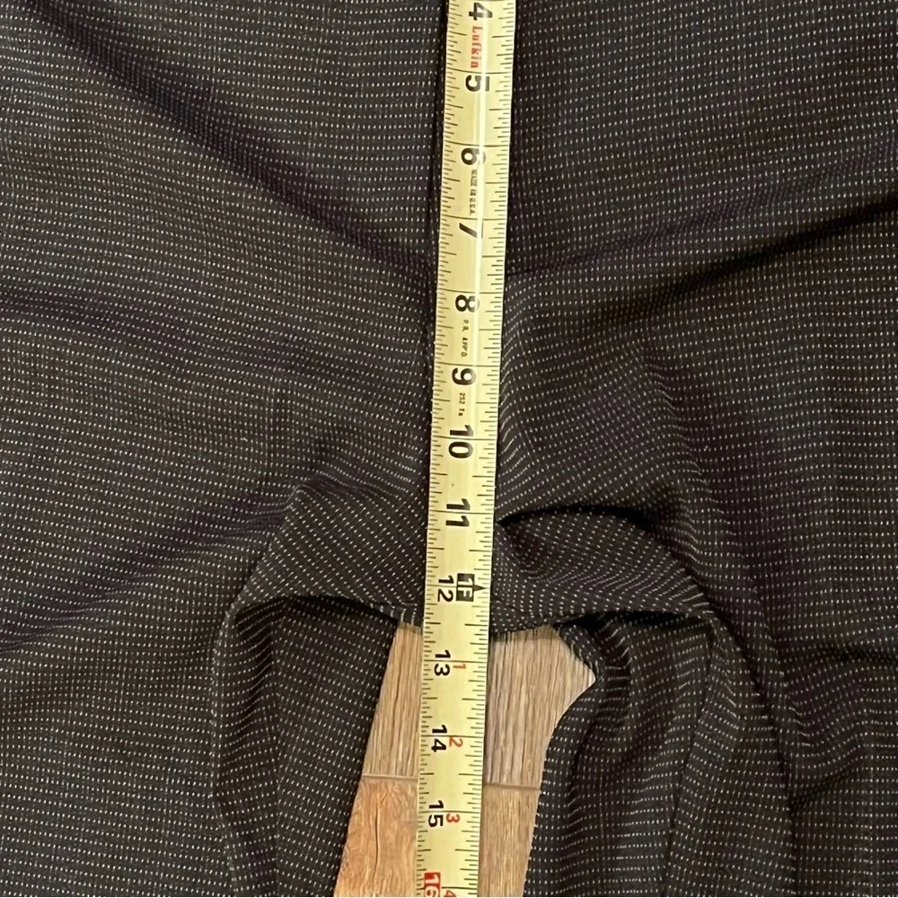 Vtg AVENUE Size 22 Polka Dot Black Stretch Cuffed Dress Pants‎ Career Wide Leg